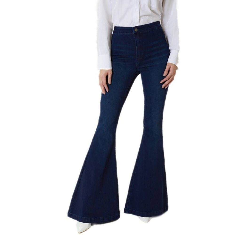 KanCan Dark Blue Flare Jeans